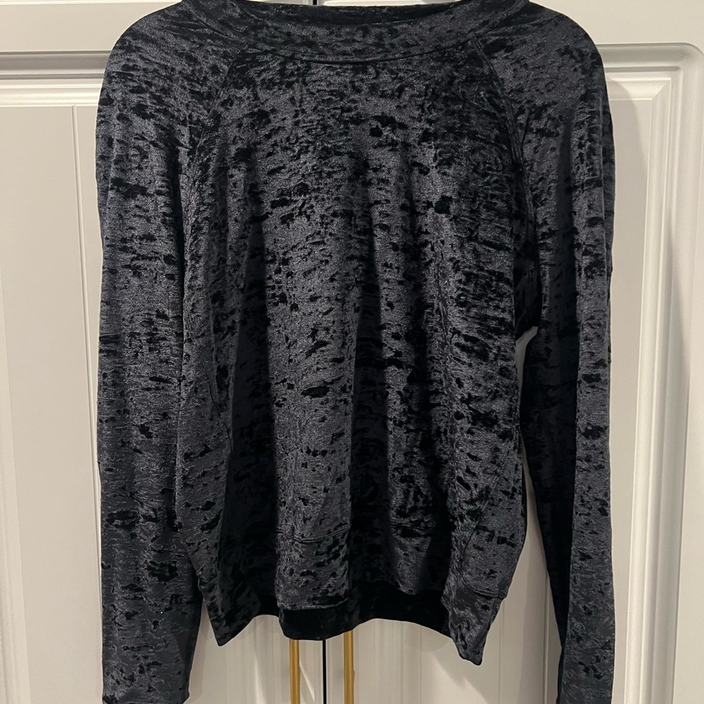 Lululemon Velvet Long Sleeve Top in Black a